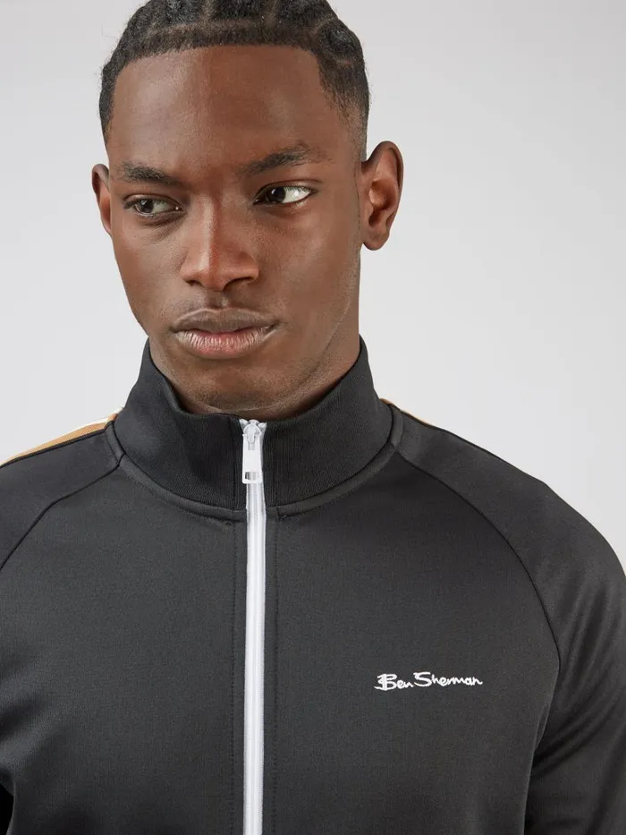 Ben Sherman Sweatshirts and Hoodies Men Signature ZipThrough Track Jacket 8211 Black