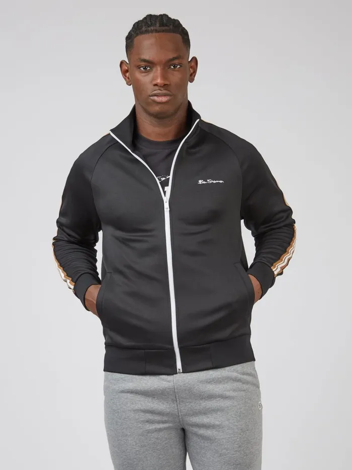 Ben Sherman Sweatshirts and Hoodies Men Signature ZipThrough Track Jacket 8211 Black