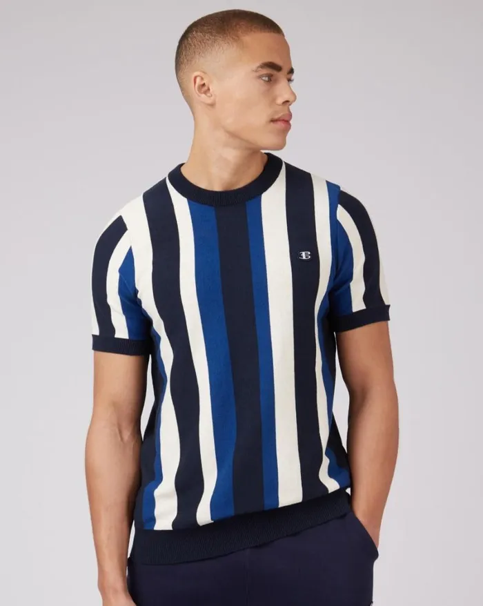 Ben Sherman TShirts and Graphic Tees Men B By Stripe Knit Tee Ben Sherman TShirts and Graphic Tees Men B By Stripe Knit Tee