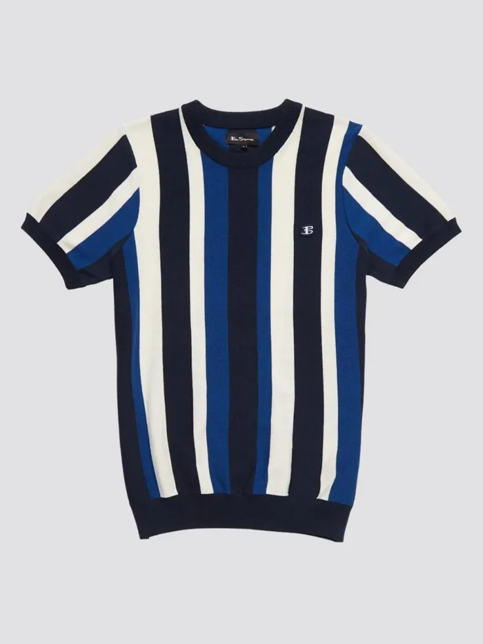 Ben Sherman TShirts and Graphic Tees Men B By Stripe Knit Tee Ben Sherman TShirts and Graphic Tees Men B By Stripe Knit Tee