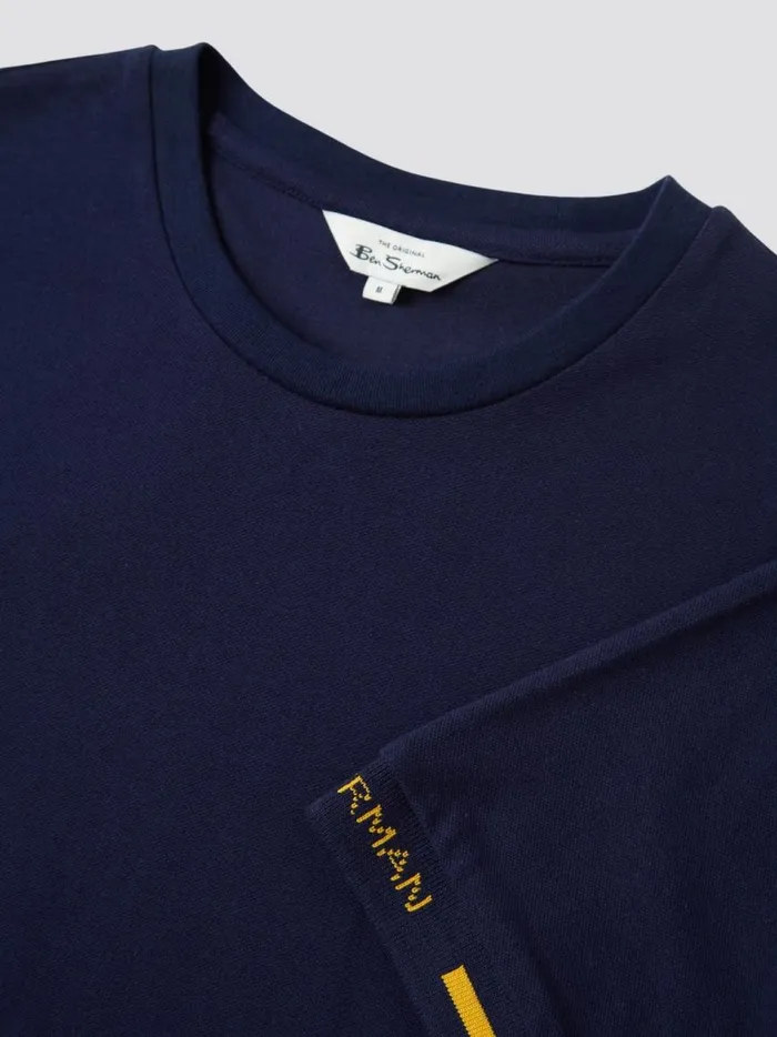 Ben Sherman TShirts and Graphic Tees Men Signature Cotton Embroidered Cuff Tee