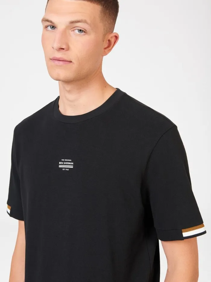 Ben Sherman TShirts and Graphic Tees Men Signature Pique Tee 8211 Black