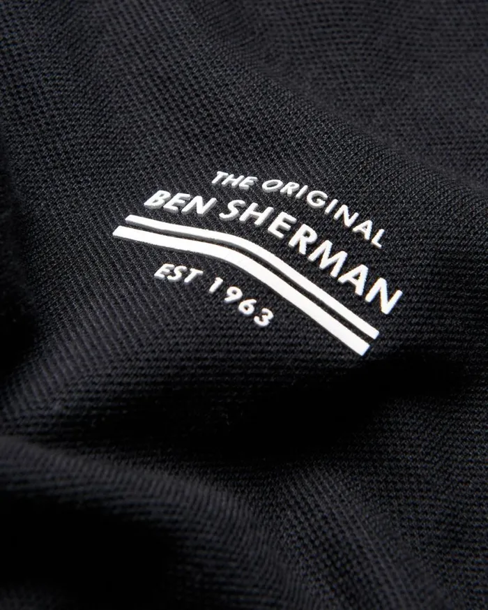 Ben Sherman TShirts and Graphic Tees Men Signature Pique Tee 8211 Black Ben Sherman TShirts and Graphic Tees Men Signature Pique Tee 8211 Black