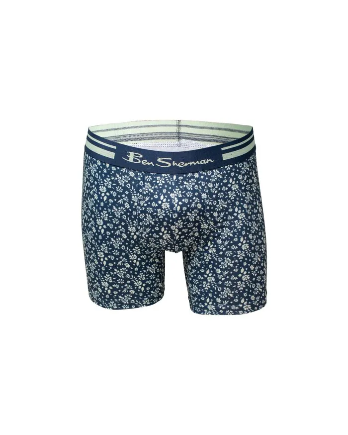 Ben Sherman Underwear Men 4Pack Microfiber Print and Solid NoFly Boxer Briefs 8211 Multi