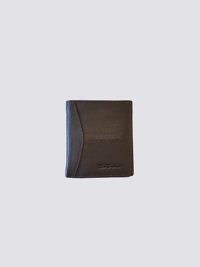 Ben Sherman Wallets and Card Holders Men Coles Leather Micro Wallet 8211 Brown