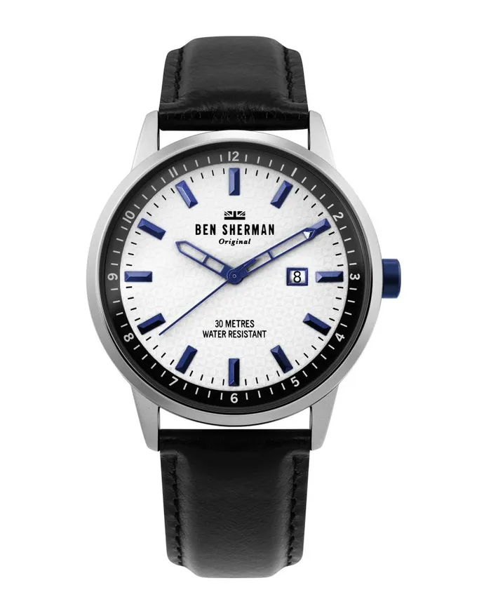Ben Sherman Watches Men Daltrey Professional Watch 8211 BlackWhiteSilver