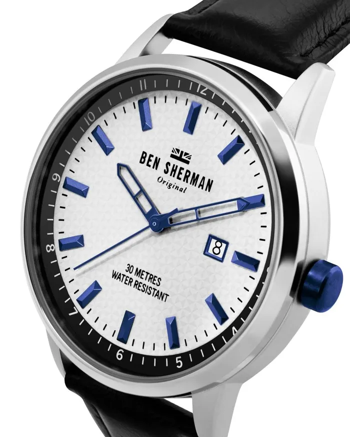 Ben Sherman Watches Men Daltrey Professional Watch 8211 BlackWhiteSilver