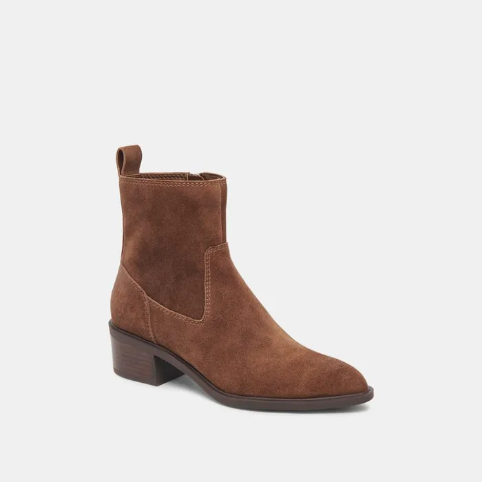 Bili H2O Booties Cocoa Suede Women Dolce Vita Boots and Booties