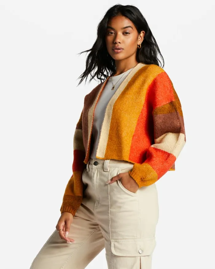 Block Out Cardigan Multi Women Billabong Sweaters