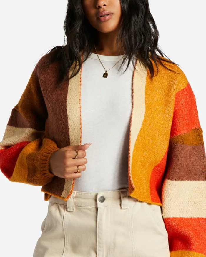 Block Out Cardigan Multi Women Billabong Sweaters