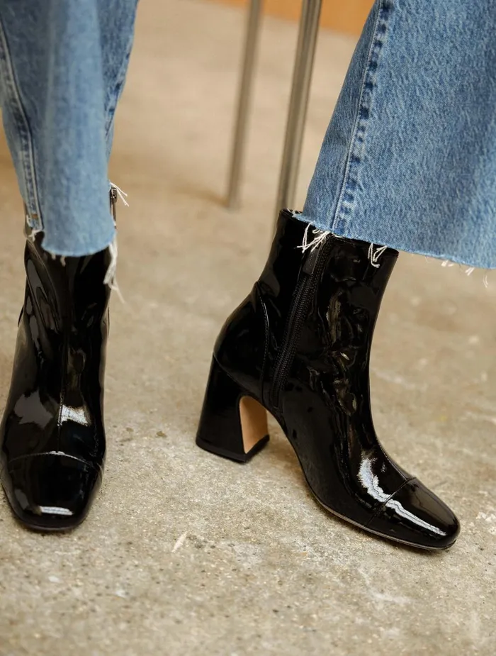 Bobbies Ankle Boots Aline Lacquered Black 8211 Women