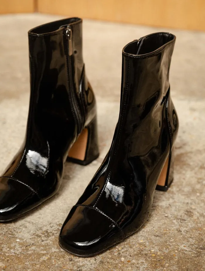 Bobbies Ankle Boots Aline Lacquered Black 8211 Women