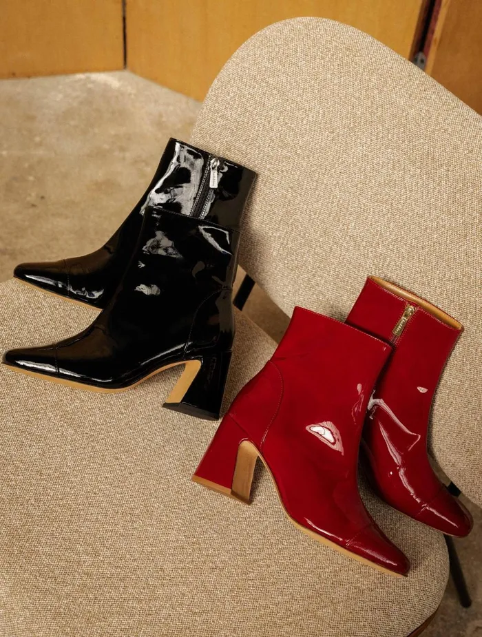 Bobbies Ankle Boots Aline Lacquered Black 8211 Women