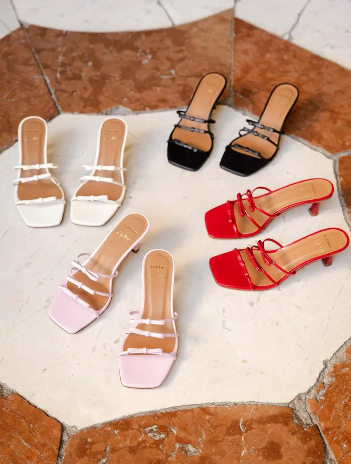 Bobbies Heeled Sandals Virna Juny Pink 8211 Women
