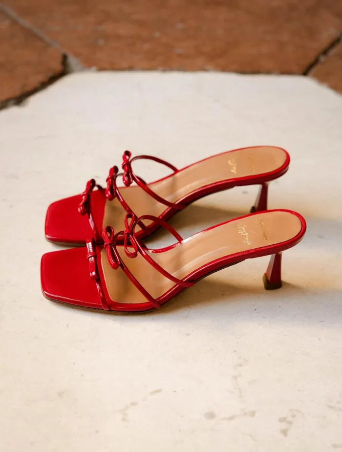 Bobbies Heeled Sandals Virna Lipstick 8211 Women
