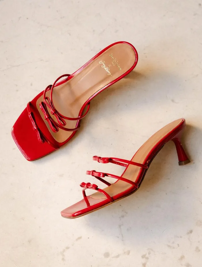 Bobbies Heeled Sandals Virna Lipstick 8211 Women