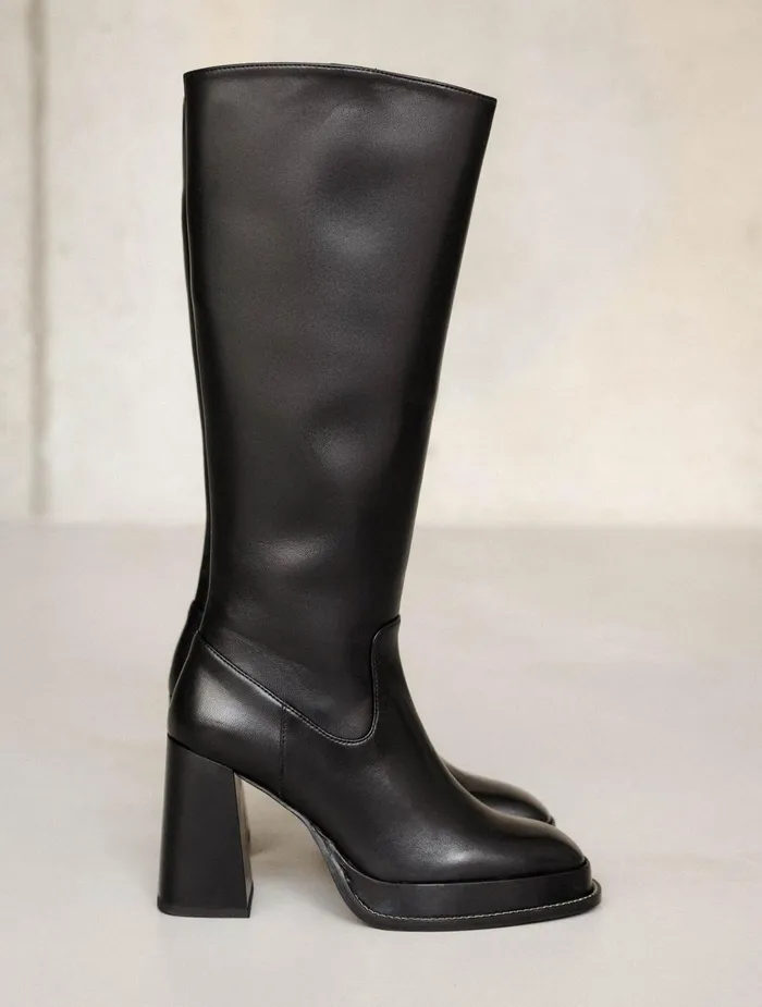 Bobbies Knee High Boots Callie Passion Black 8211 Women