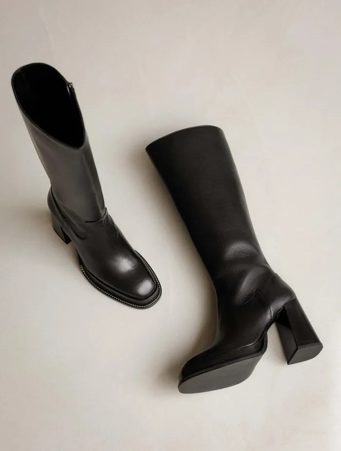 Bobbies Knee High Boots Callie Passion Black 8211 Women