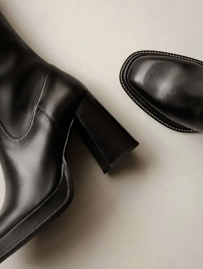Bobbies Knee High Boots Callie Passion Black 8211 Women