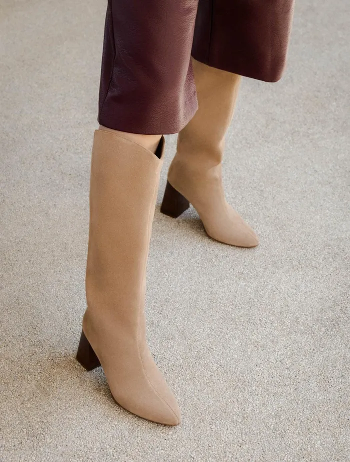Bobbies Knee High Boots Indie Antelope 8211 Women