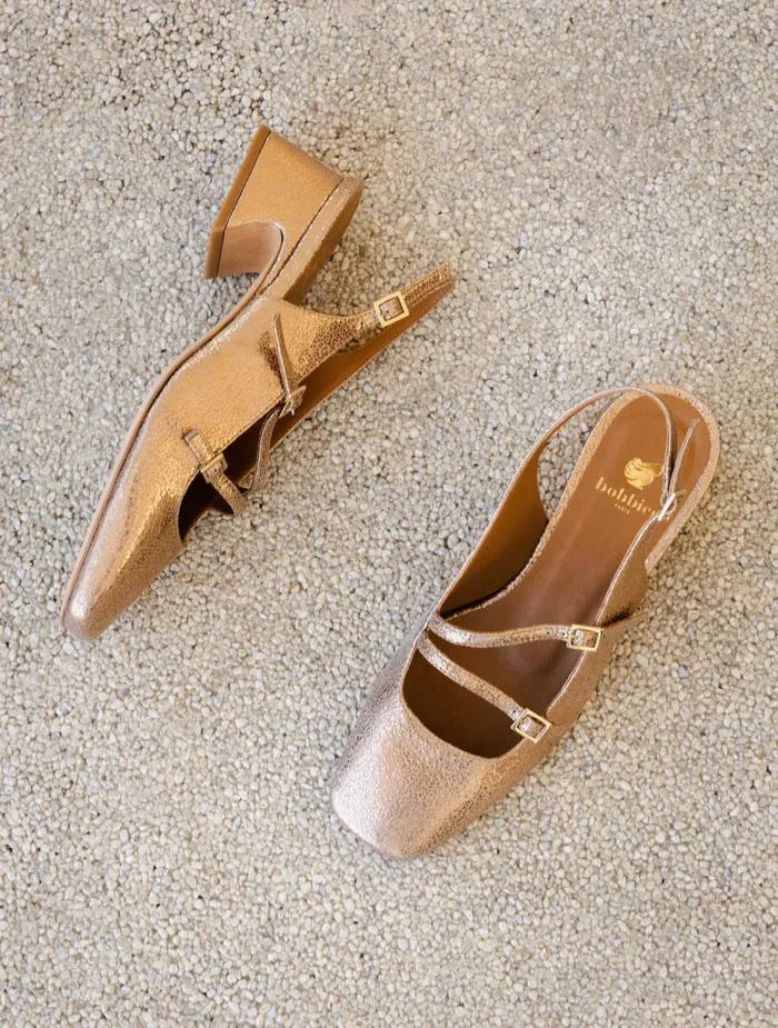 Bobbies Pumps and Mary Janes Becca Sepia Gold 8211 Women