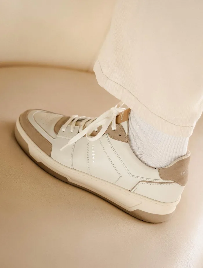 Bobbies Sneakers Cyrus Off White and Ash Beige 8211 Men