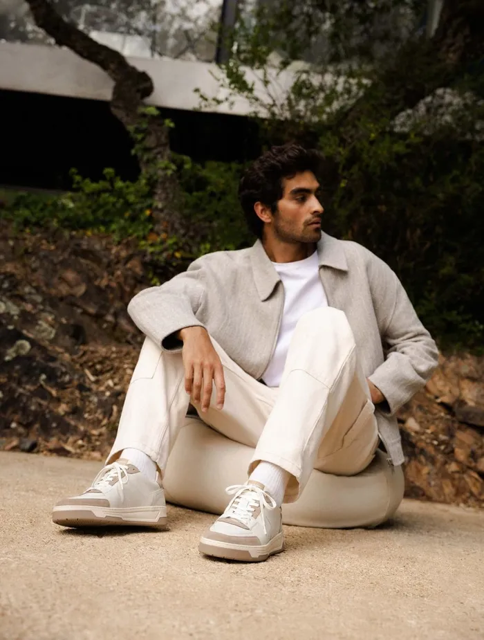 Bobbies Sneakers Cyrus Off White and Ash Beige 8211 Men
