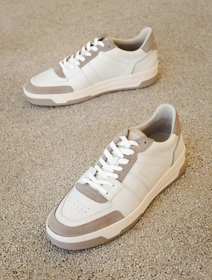 Bobbies Sneakers Cyrus Off White and Ash Beige 8211 Men