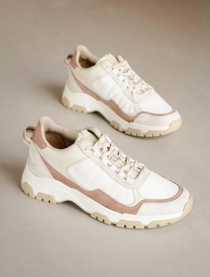 Bobbies Sneakers Kiwa White and Blush 8211 Women