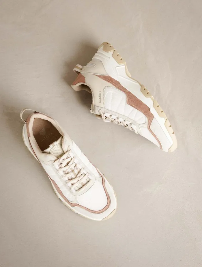 Bobbies Sneakers Kiwa White and Blush 8211 Women