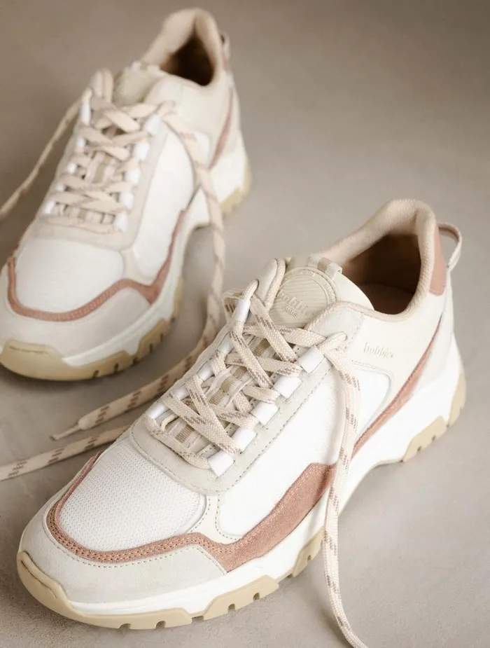 Bobbies Sneakers Kiwa White and Blush 8211 Women