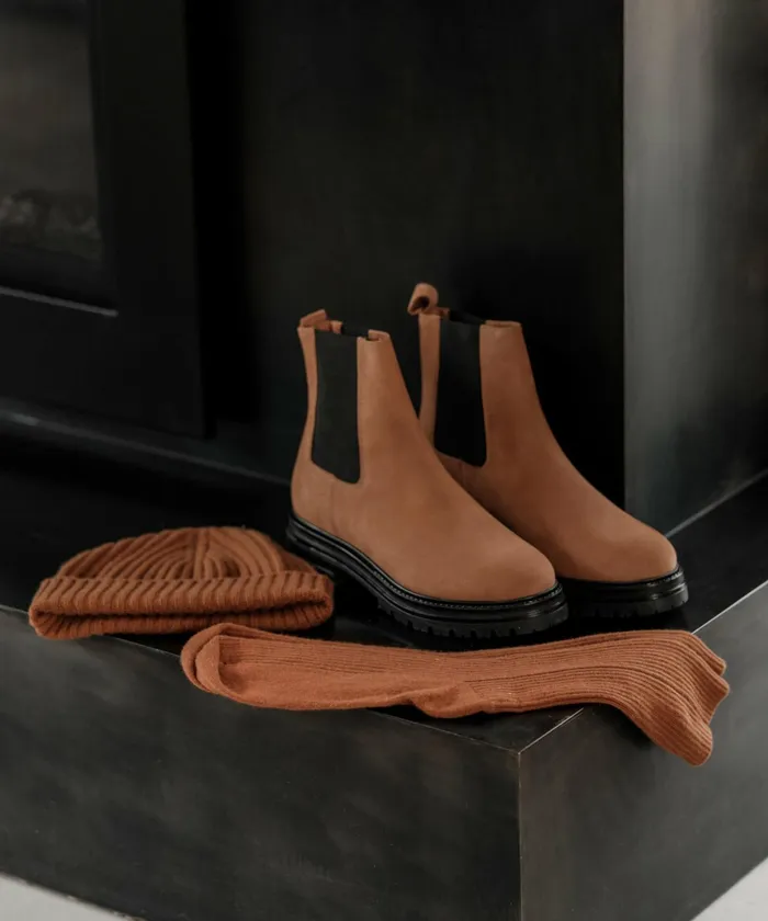 Boots Women Jenni Kayne Brooklyn Lug Boot Walnut