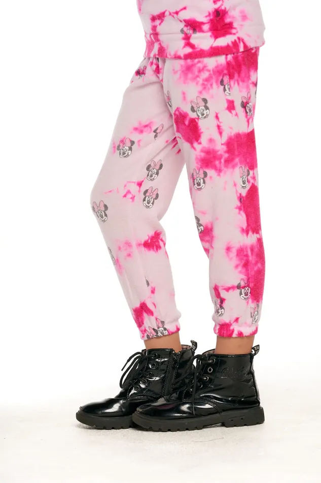 Bottoms Chaser Brand Girls Disney Minnie Mouse Tie Dye Minnie Toss Pants Bottoms Chaser Brand Girls Disney Minnie Mouse Tie Dye Minnie Toss Pants
