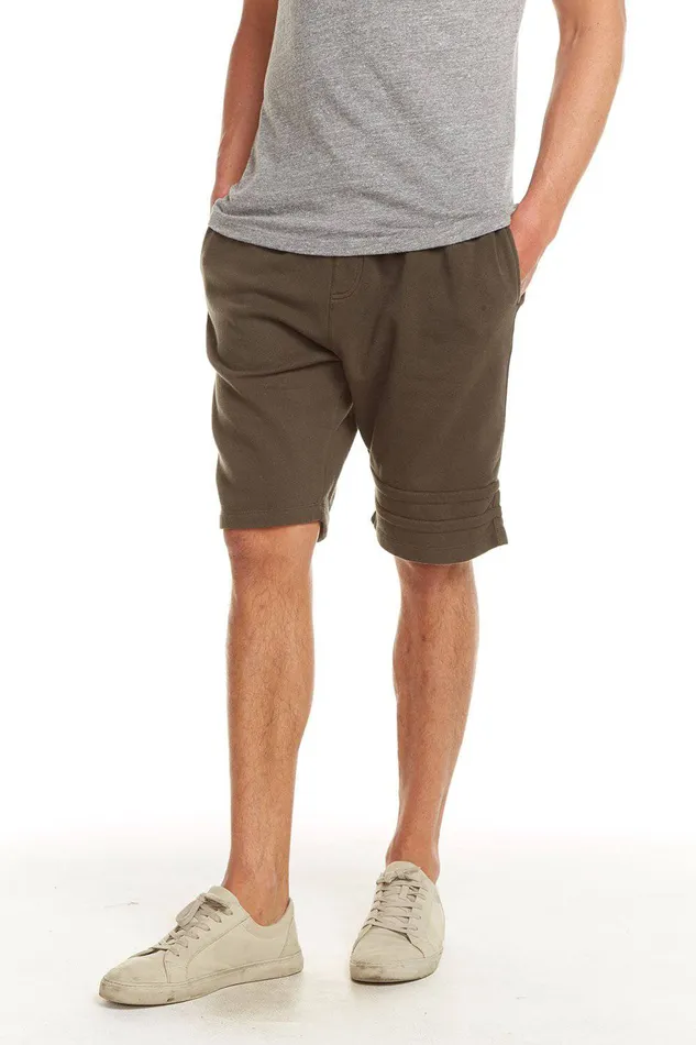 Bottoms Chaser Brand Mens COTTON FLEECE SHORTS W STRAPPINGS