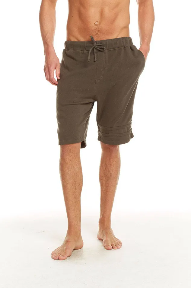 Bottoms Chaser Brand Mens COTTON FLEECE SHORTS W STRAPPINGS