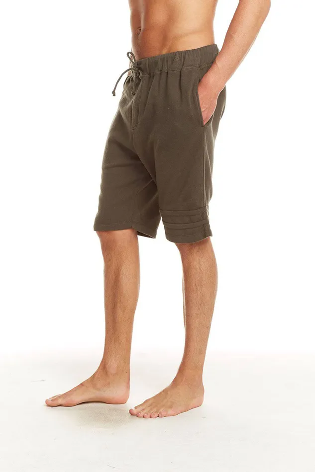 Bottoms Chaser Brand Mens COTTON FLEECE SHORTS W STRAPPINGS