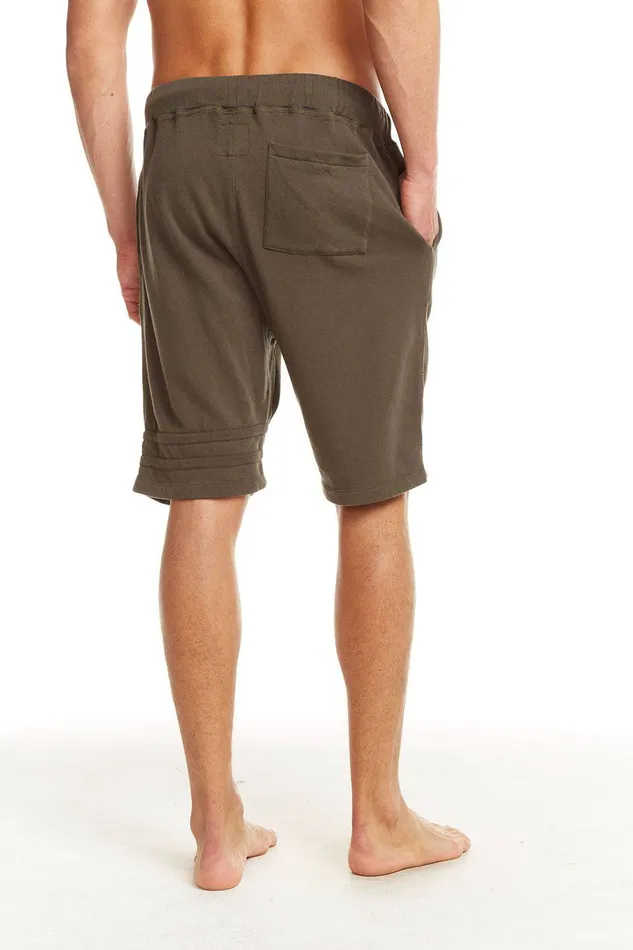Bottoms Chaser Brand Mens COTTON FLEECE SHORTS W STRAPPINGS