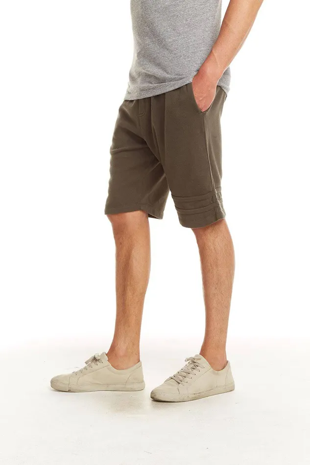 Bottoms Chaser Brand Mens COTTON FLEECE SHORTS W STRAPPINGS