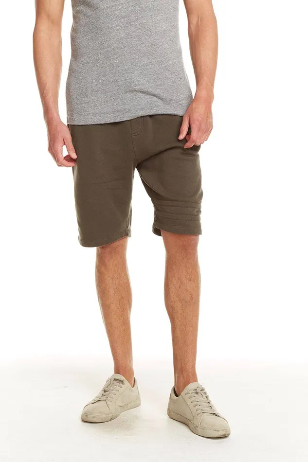 Bottoms Chaser Brand Mens COTTON FLEECE SHORTS W STRAPPINGS