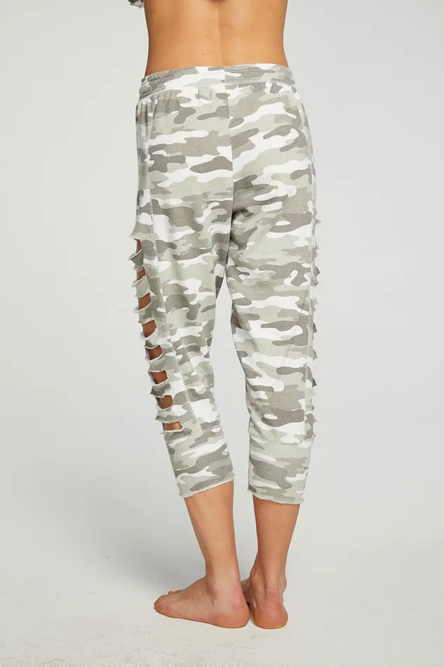 Bottoms Chaser Brand Womens Cashmere Fleece Vented Cropped Jogger