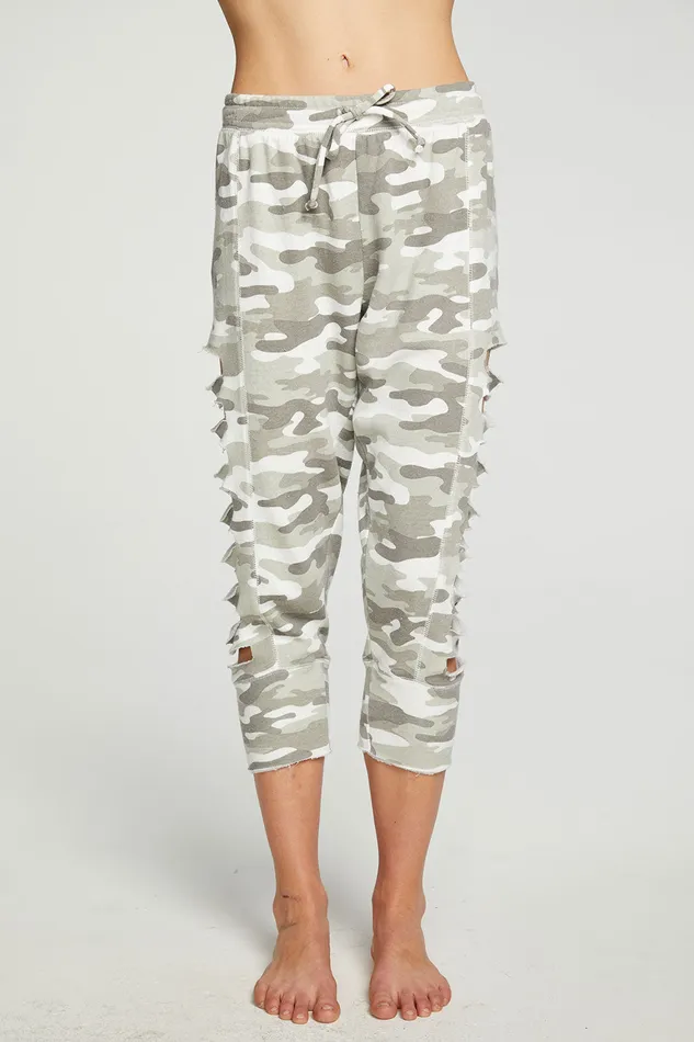 Bottoms Chaser Brand Womens Cashmere Fleece Vented Cropped Jogger