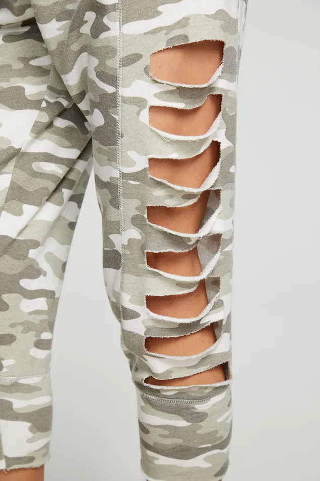 Bottoms Chaser Brand Womens Cashmere Fleece Vented Cropped Jogger