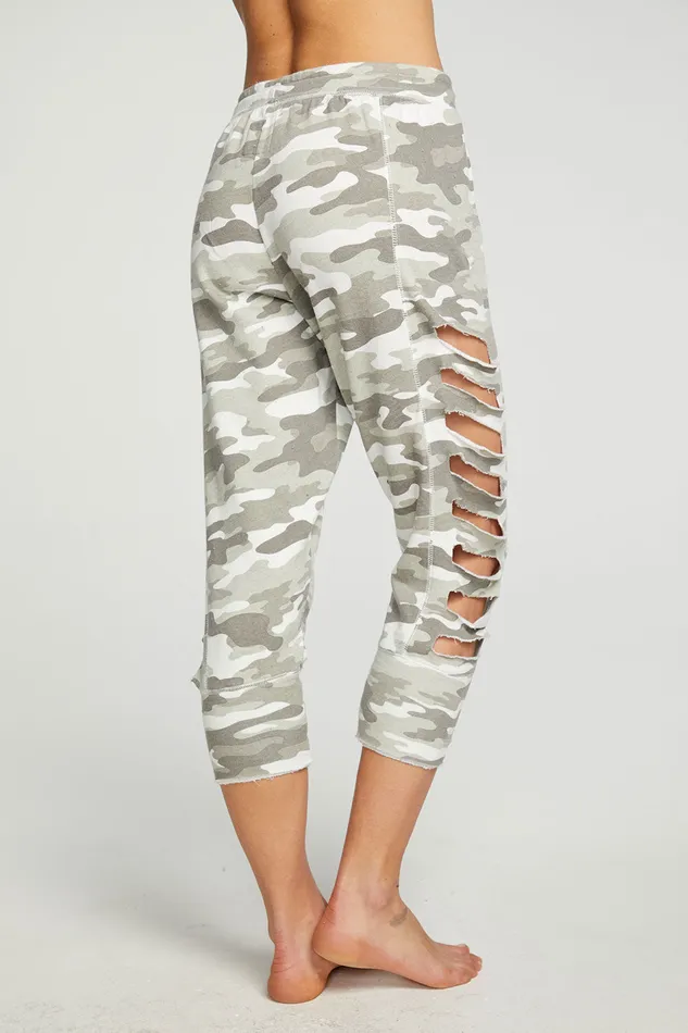 Bottoms Chaser Brand Womens Cashmere Fleece Vented Cropped Jogger