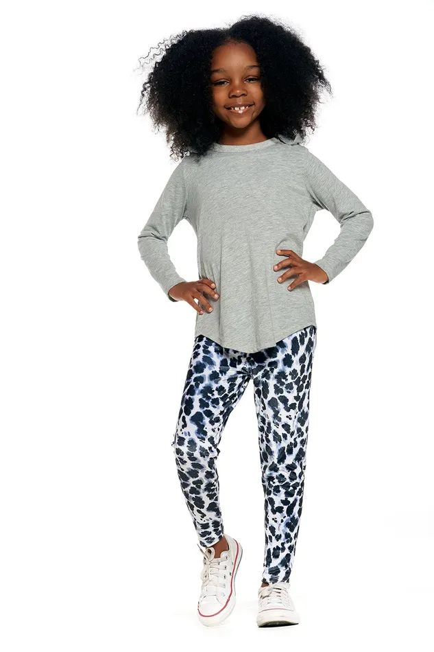 Bottoms Girls Chaser Brand Stretch Velvet Classic Legging Bottoms Girls Chaser Brand Stretch Velvet Classic Legging