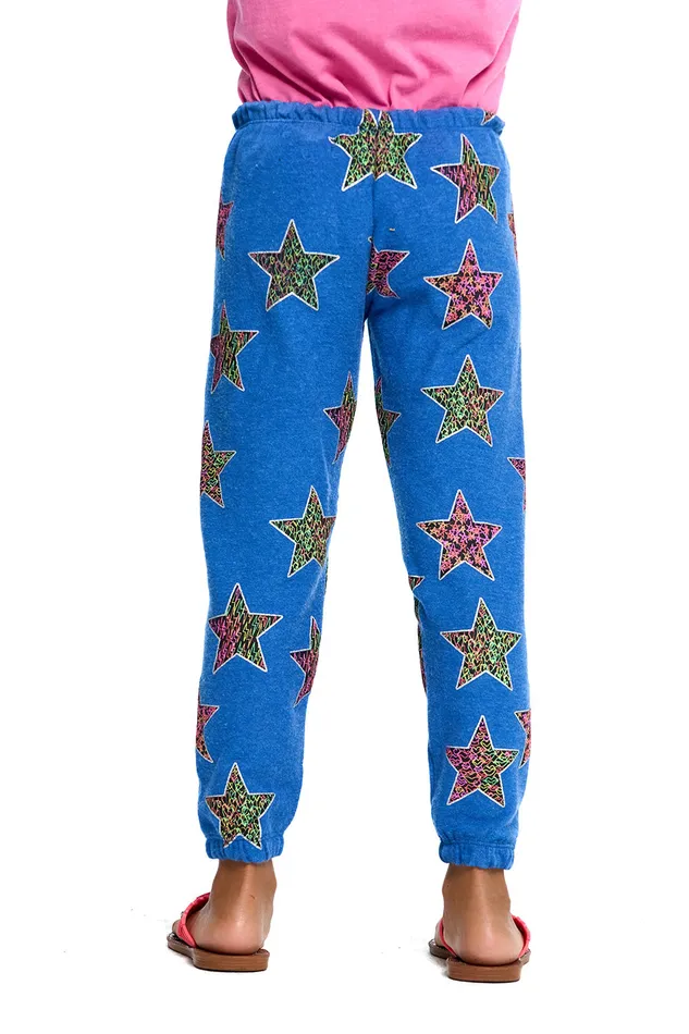 Bottoms Girls Scribble Star Pants Chaser Brand Bottoms Girls Scribble Star Pants Chaser Brand