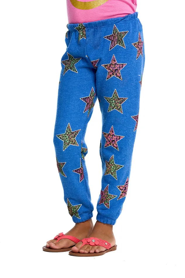 Bottoms Girls Scribble Star Pants Chaser Brand Bottoms Girls Scribble Star Pants Chaser Brand