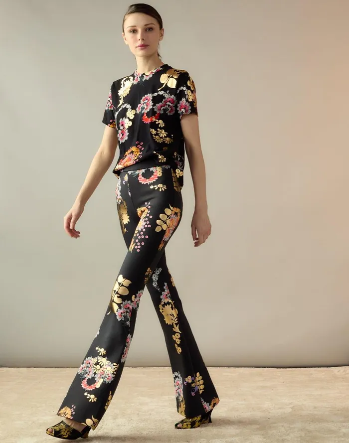 Bottoms Women Cynthia Rowley Bonded Fit And Flare Pants