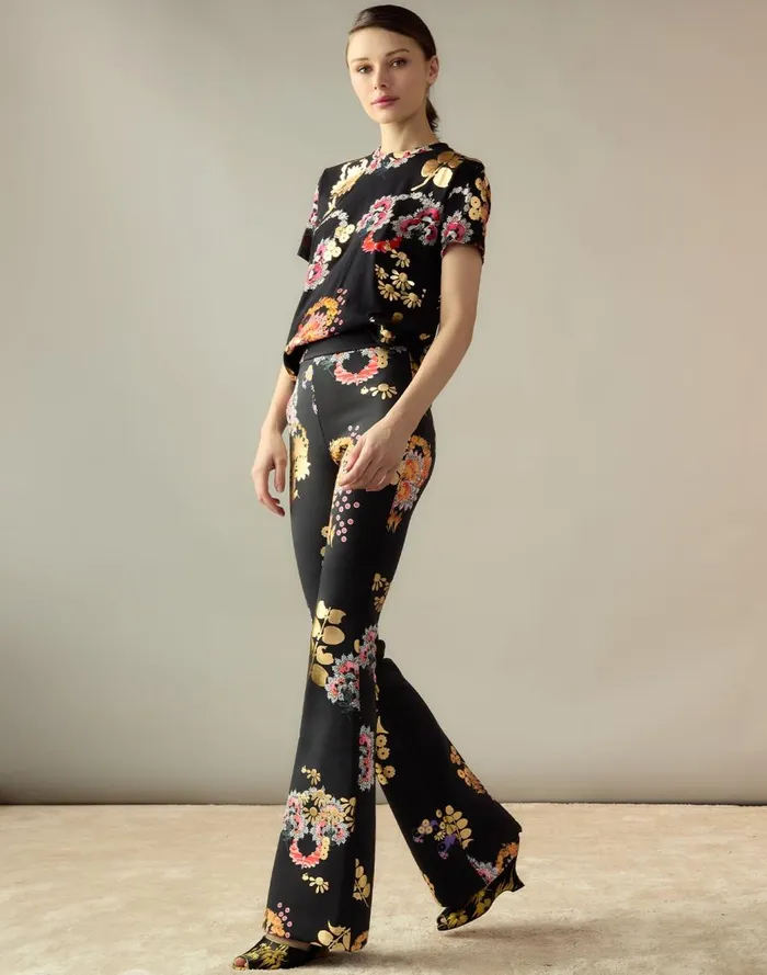 Bottoms Women Cynthia Rowley Bonded Fit And Flare Pants