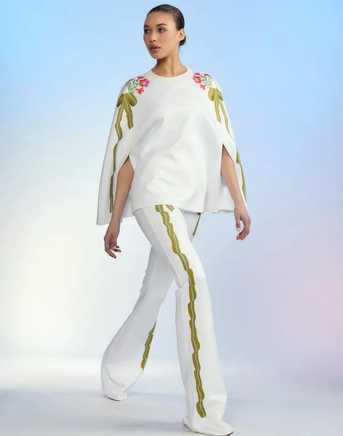 Bottoms Women Cynthia Rowley Bonded Fit And Flare Pants