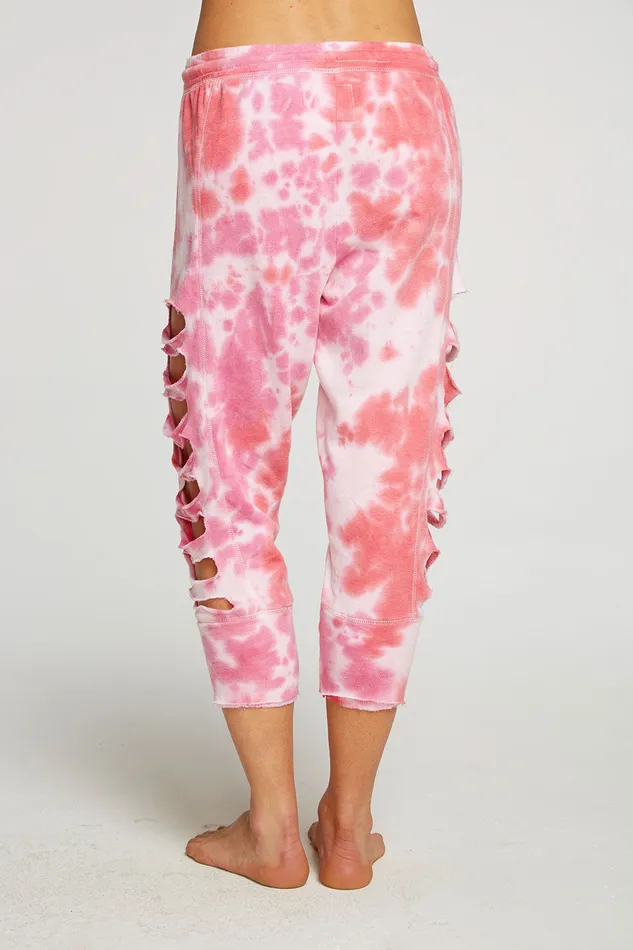 Bottoms Womens Cashmere Fleece Vented Cropped Jogger Chaser Brand